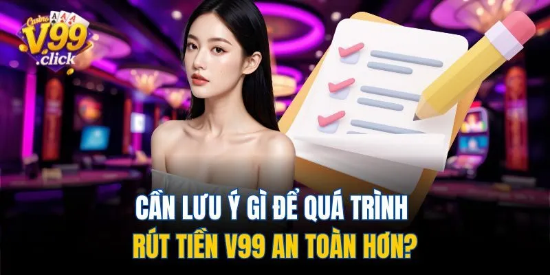 Cần lưu ý gì để quá trình rút tiền V99 an toàn hơn?